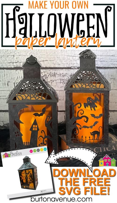 two halloween lanterns with the words make your own paper lantern