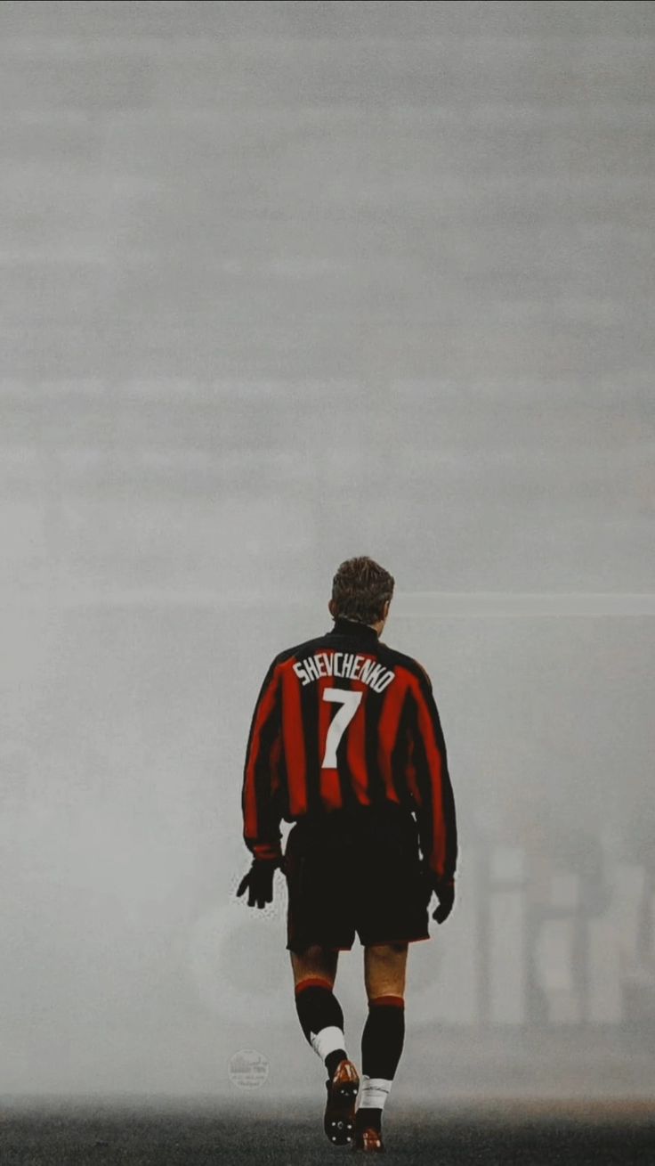 Andriy Shevchenko, Milan, Soccer, Red, Black, Football