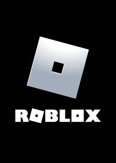 the logo for roblox is shown on a black background with white letters and an image of a square in the middle