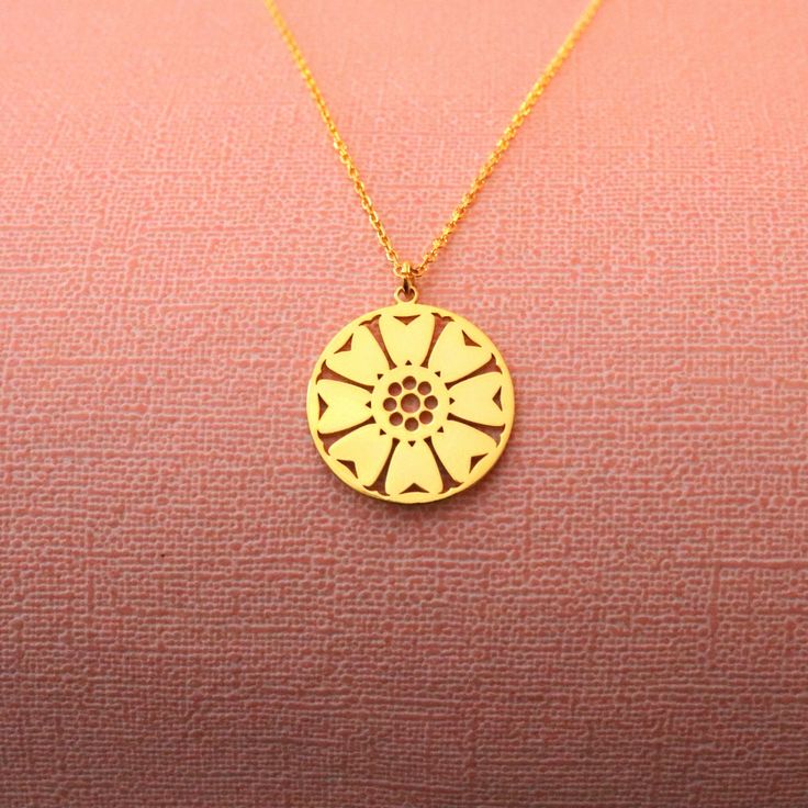 Flower necklace, Floral necklace, Flower necklaces for women, Dainty flower pendant, Gold tiny little flower necklace, Gift for her Welcome to my shop, All our produtcs handmade with love. Handmade silver necklace is a very nice and dainty gift that you can buy for your loved ones or yourself.  We are happy to create a design on the necklace with your name or special names for you.  ♡ Materials: High Quality 925 Sterling Silver, Gold Plated Silver and Rose Gold Plated Silver ♡ All necklaces will Lotus Flower Necklace, Flower Necklaces, Lotus Necklace, Lotus Pendant, Gold Lotus, Chakra Necklace, Necklace Flower, Protection Necklace, Floral Necklace