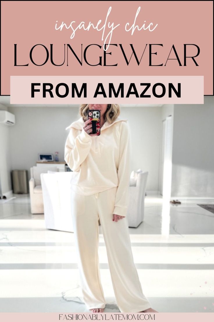 Discover the ultimate collection of sleep and loungewear for women with this guide to Amazon’s coziest finds. Stay on top of women's fashion while enjoying luxurious comfort with these affordable clothes. Whether you're unwinding after a long day or settling in for a good night's sleep, these sleep and loungewear essentials are perfect for any woman looking for comfort and style. Casual Mom Style, Best Amazon Buys, Essentials Set, Fashionably Late, Amazon Clothes, Daylight Savings, Daylight Savings Time, Moms Favorite, Target Style