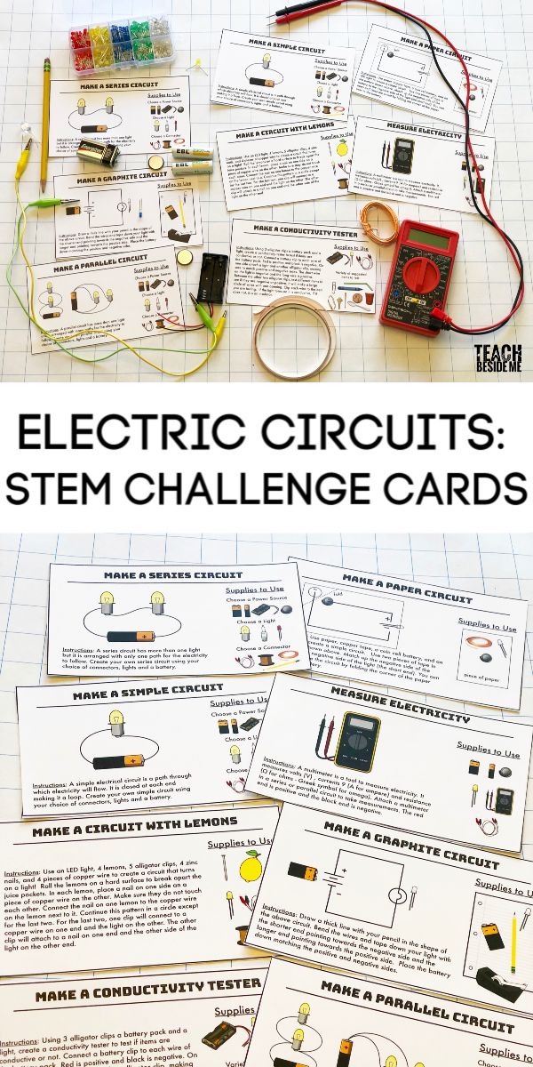 an electric circuit is shown with instructions on how to wire it and what to use them