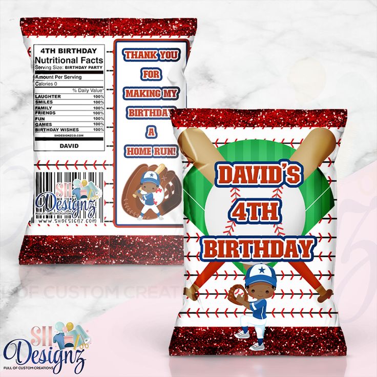 baseball themed birthday party candy bar wrapper