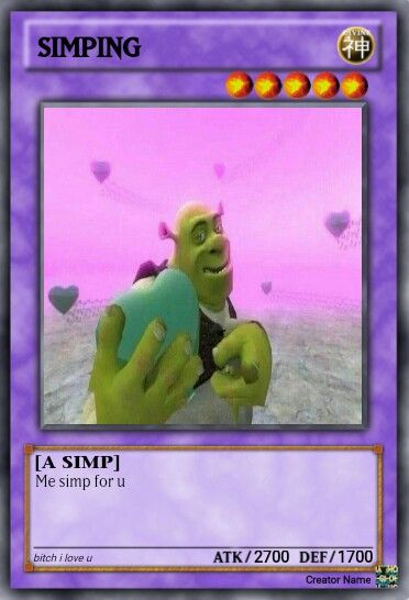 an image of a card with the character from shrap in it's hand