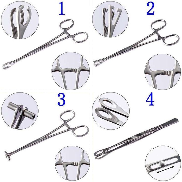 four pictures showing how to use scissors for hair cutting and combing with the instructions below