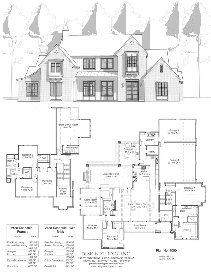 the floor plan for a house with two levels and three rooms, including an attached garage