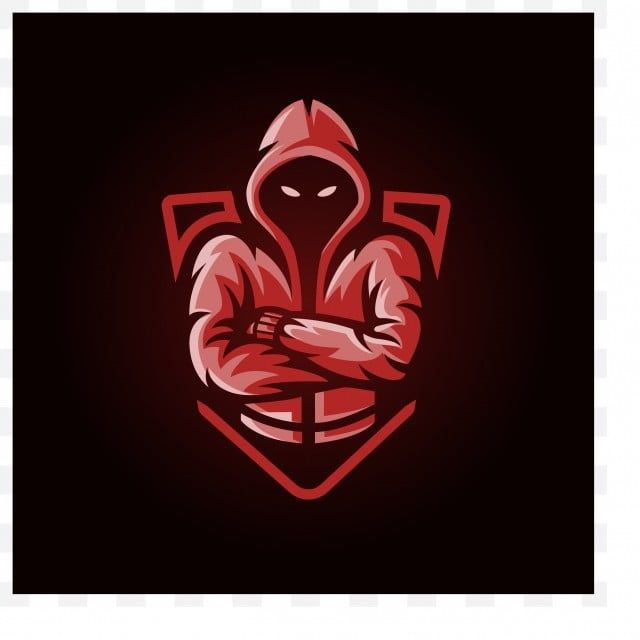 Esport Logo Design Red Assasin With Shield Illsutration Design PNG ...