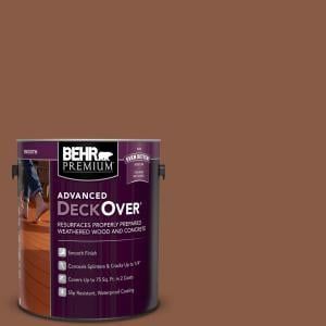 the behr premium deck over paint is shown