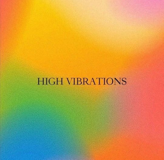 an abstract background with the words,'high vibrations'written in black