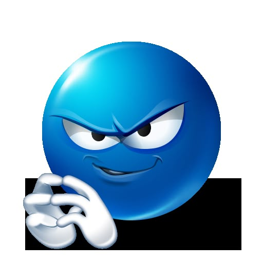 a blue ball with eyes and hands in front of it, pointing to the side