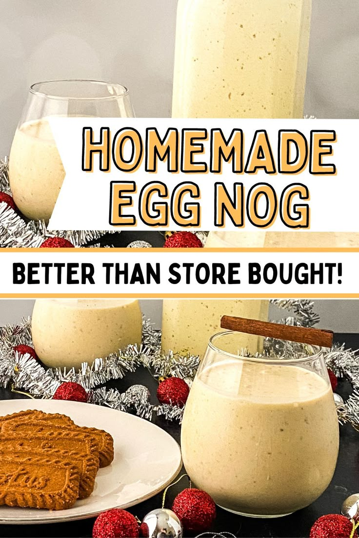 homemade egg nog is better than store bought and it's ready to be eaten