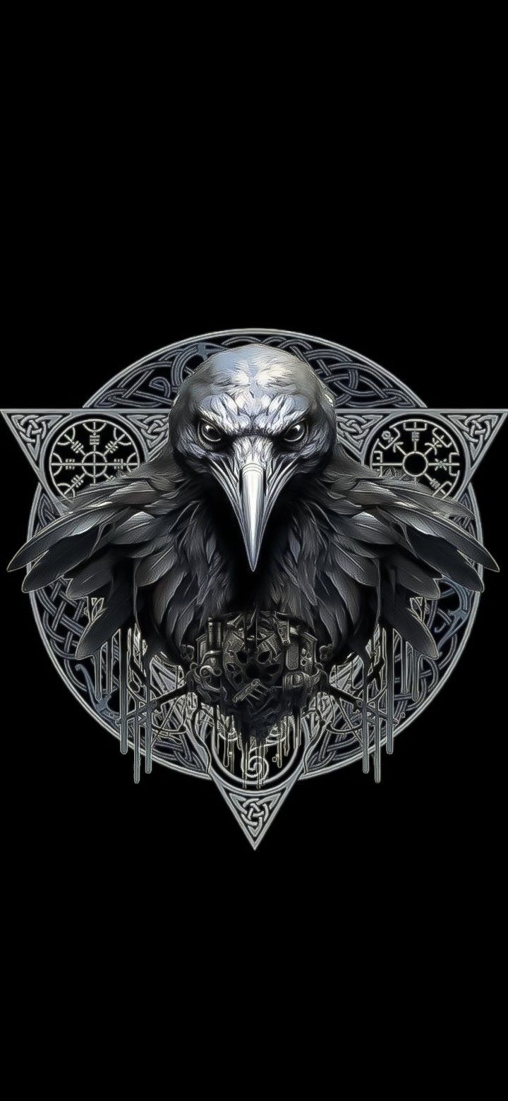 an eagle is shown in the middle of a graphic art work on a black background