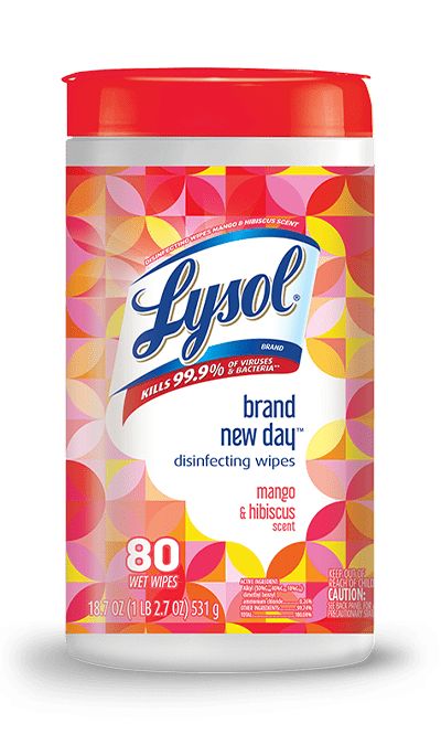 lysol brand new day deodorant wipes, 80 count each