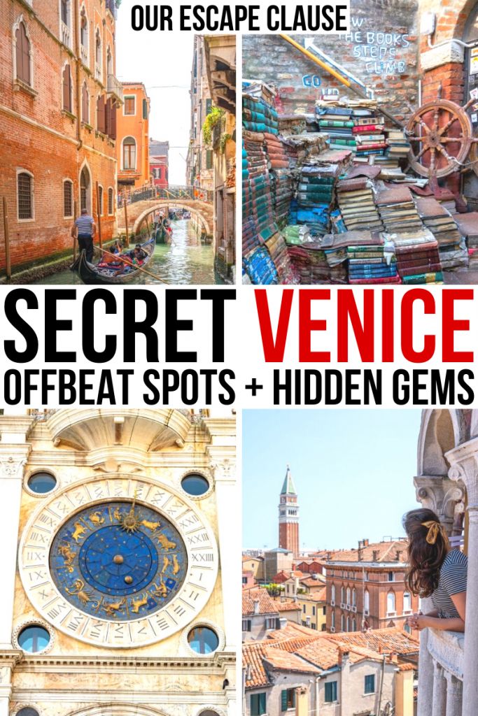 the secret venice offbeat spots hidden gems are on display in this postcard poster