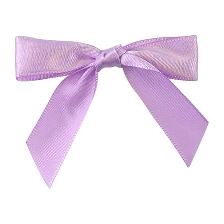 a purple bow on a white background