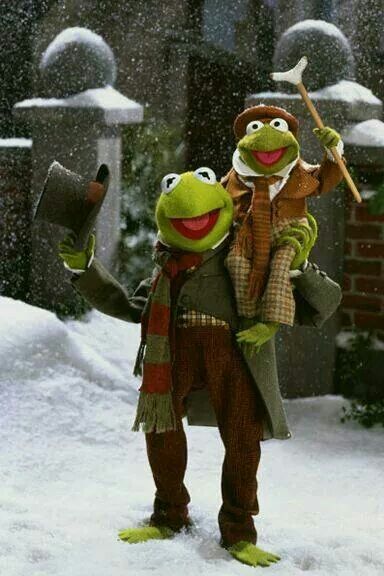 the muppets are dressed up in winter clothes