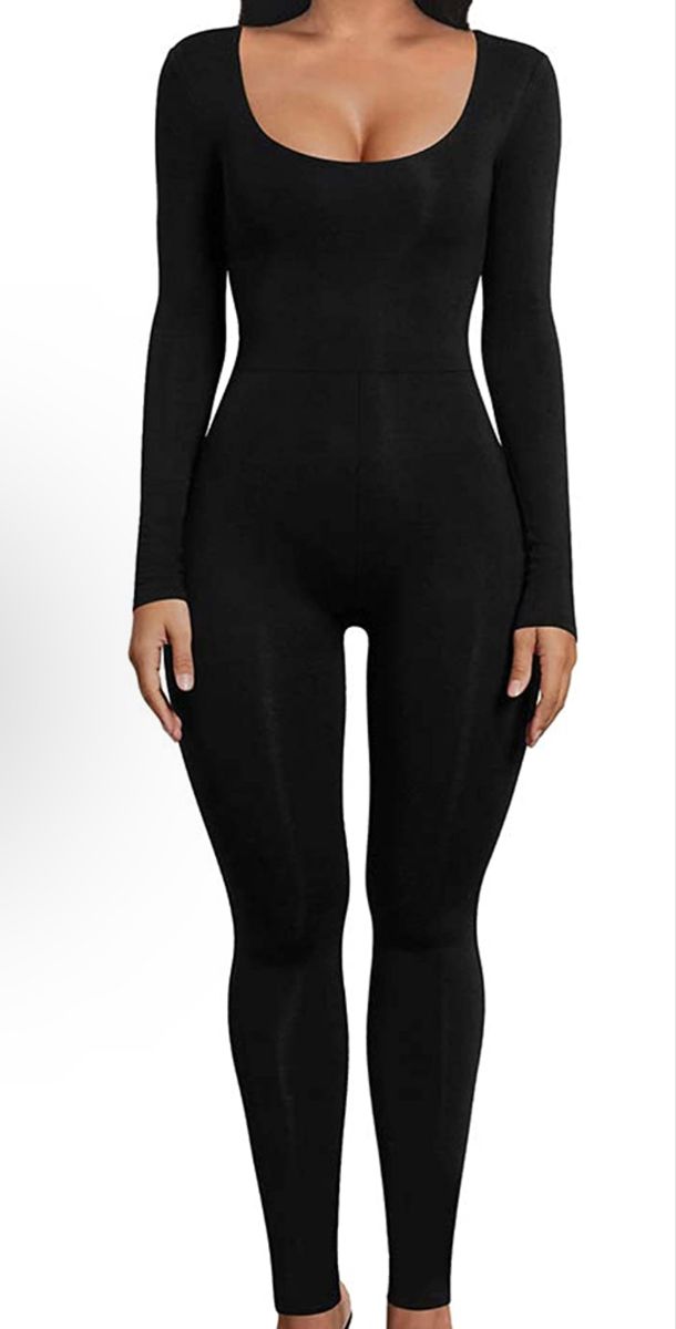 Black One Piece Outfit Jumpsuit, Full Bodysuit Outfit One Piece, Tight Jumpsuit Outfit, Bodysuit Outfit Black Women, One Piece Body Suit Outfit, Black One Piece Outfit, Full Body Suit Outfits, Full Bodysuit Outfit, Black Full Bodysuit