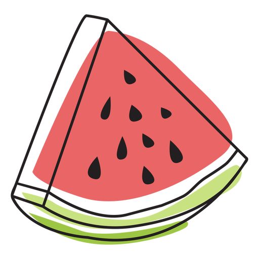 a slice of watermelon on a white background