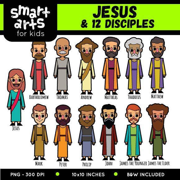 jesus and disciples clipart