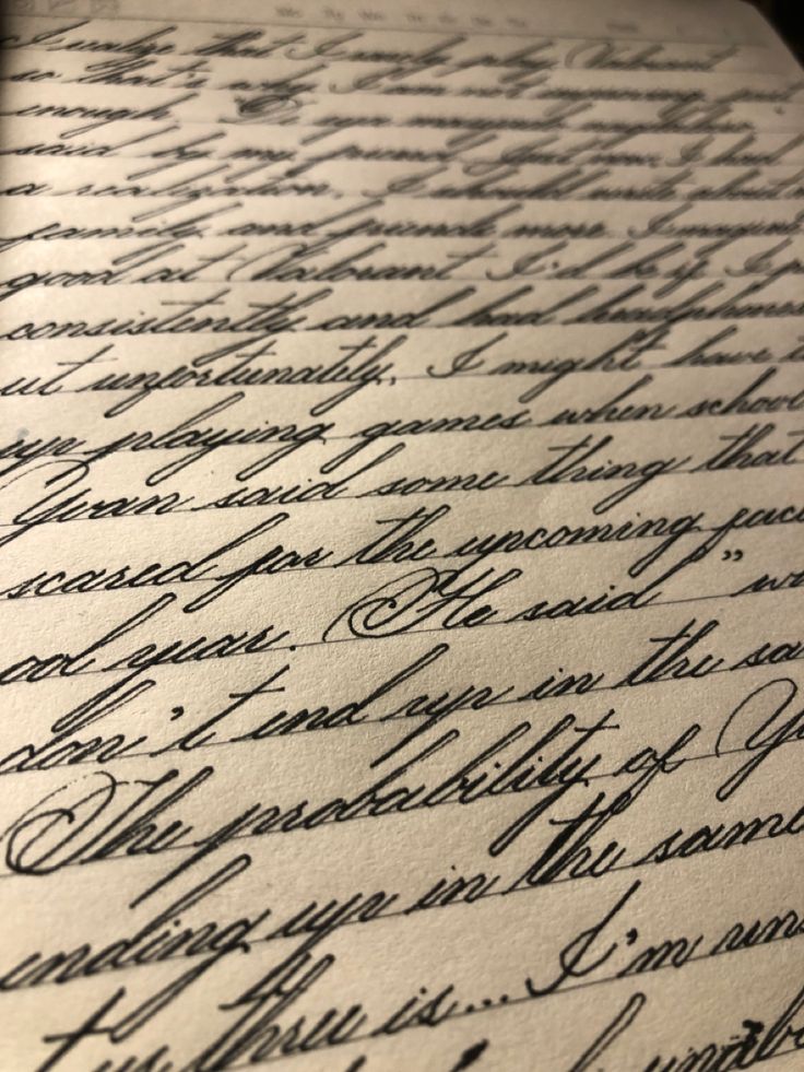 an old handwritten letter with cursive writing on it's paper surface