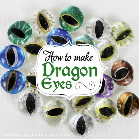 the words how to make dragon eyes are surrounded by many different colors and shapes on a white background