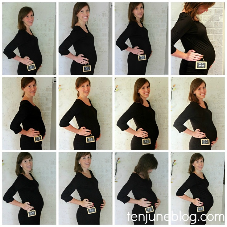 there are many different pictures of a woman with her hands on her hips and pregnant belly