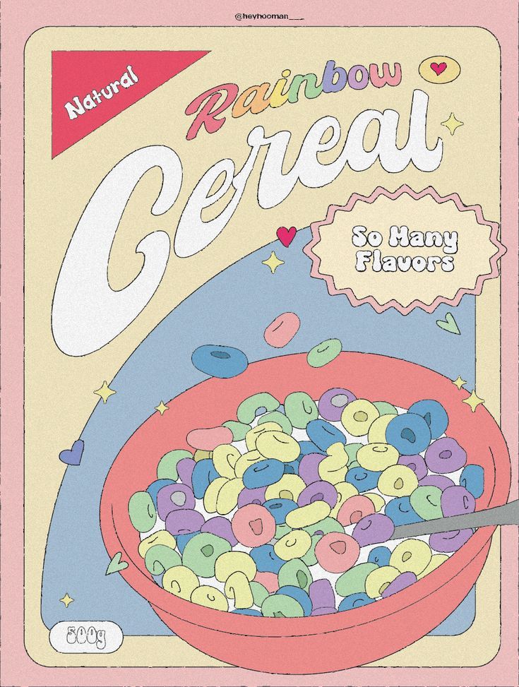 an advertisement for cereal is shown in this image