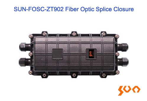 the sun fosc - zt02 fiber optic space closure is shown