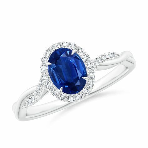 For customization queries contact on whatsapp👉📲 https://wa.me/919216113377 Rings And Bands, Radiant Halo, Blue Sapphire Jewelry, Oval Sapphire Ring, Vine Ring, Artisan Rings, Sapphire And Diamond Ring, Precious Jewels, Natural Blue Sapphire