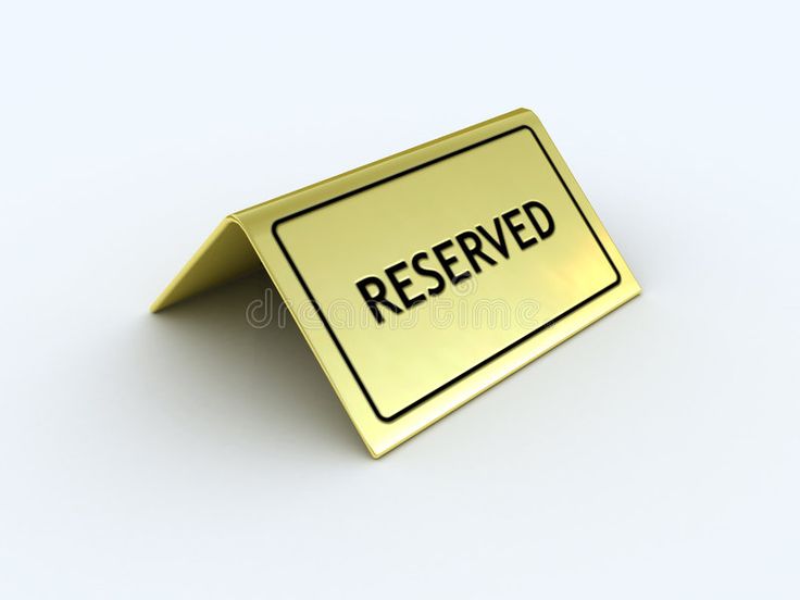 a gold sign with the word reserved on it royalty illustration stock images and clippings