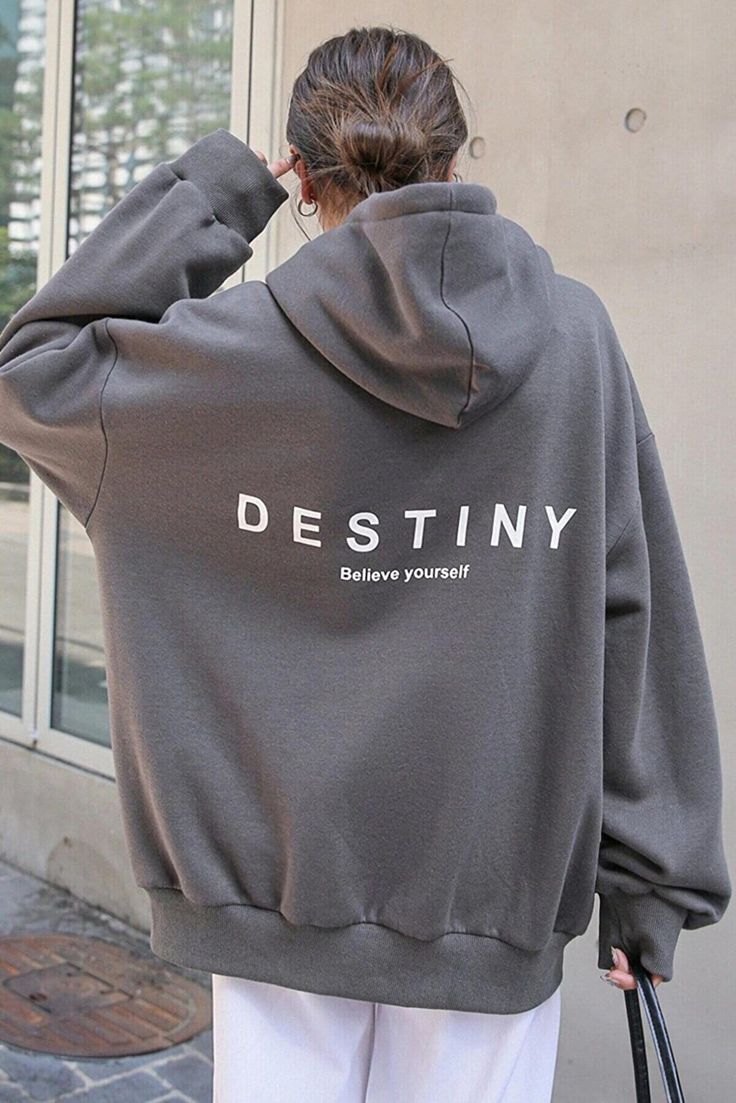 Oversize Destiny Believe Yourself Aesthetic Vintage Hoodie Have questions? We love to chat. Handmade in Turkey by our craftswomen. Please note that all items are knitted by hand and therefore each item is unique. While most orders are shipped within the next few days, some colors and sizes are made to order, hence can take up to 10 business days to ship. ❤ Product Care Maintaining this product is a breeze as it can be safely washed in the washing machine at 30 degrees. Rest assured, the high-quality print technology ensures that the vibrant colors will resist fading with ease. For detailed measurements, please refer to the size chart. ** explore our wide range of streetwear collection in our store ** https://www.etsy.com/shop/storeserendipity Nice Hoodies, Oversized Hoodie Outfit, Hoodie Design Ideas, Positive Hoodie, Aesthetic Hoodies, Hoodies Aesthetic, Hoodie Aesthetic, Trendy Hoodies, Oversized Hoodies