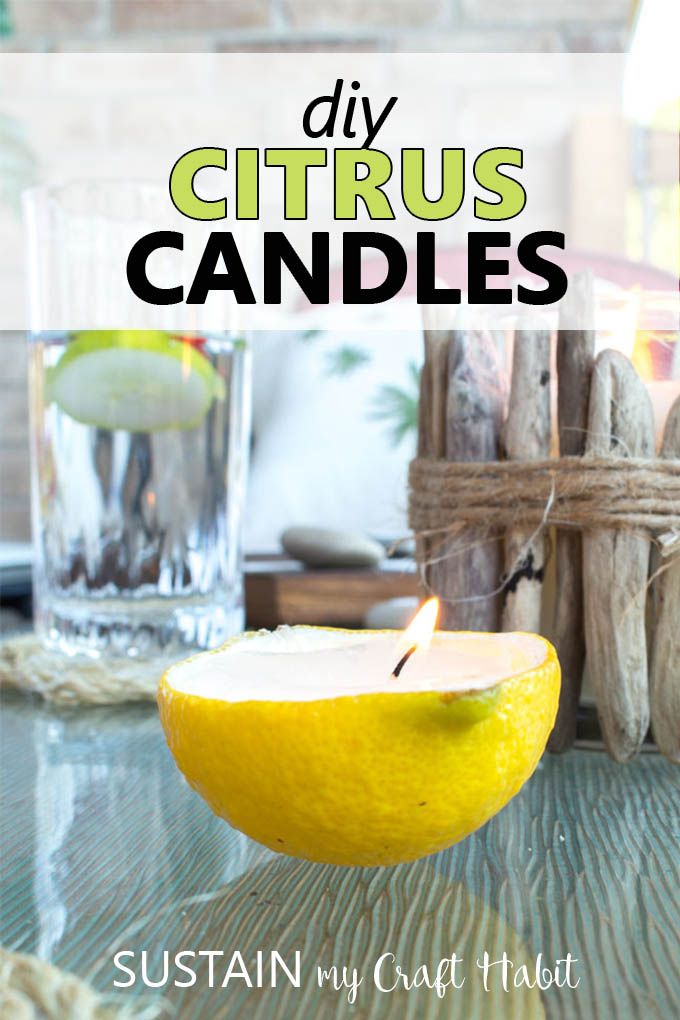 the cover of diy citrus candles