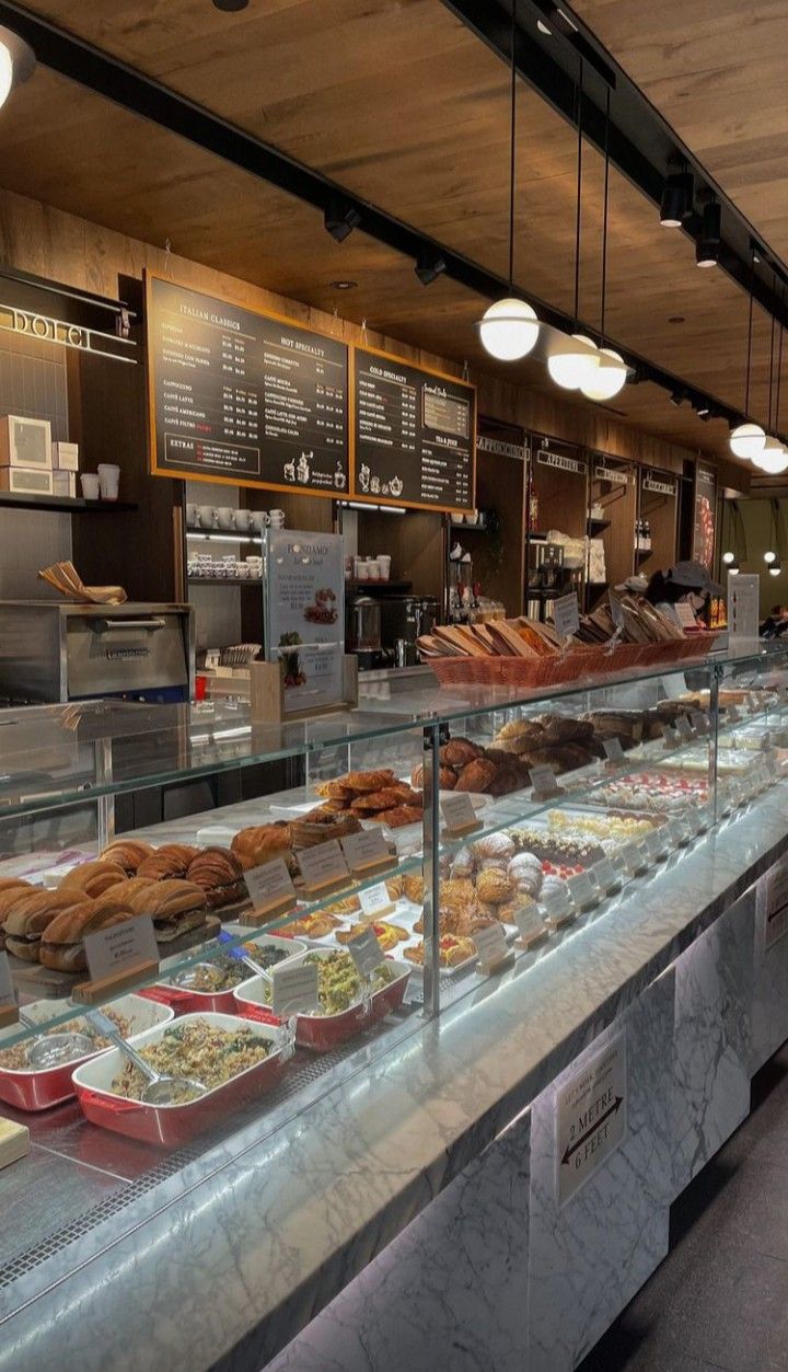 a bakery filled with lots of different types of food