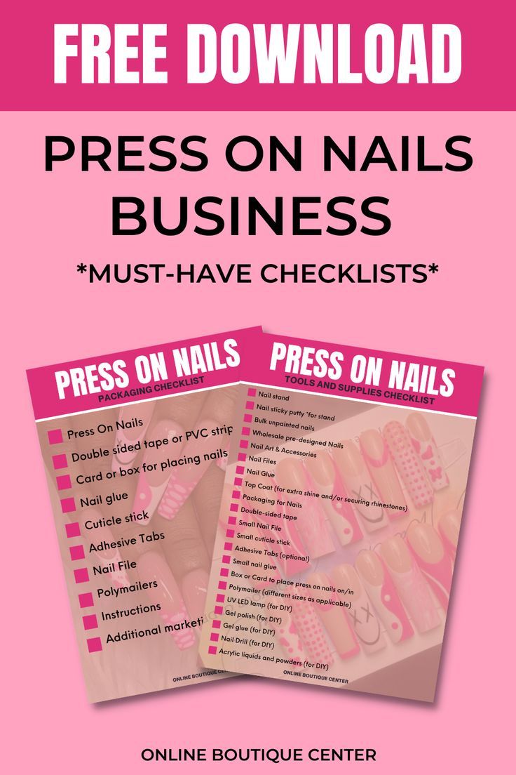 Press On Nails Business Supplies, Packaging Ideas For Press On Nails, Press On Nail Small Business, Acrylic Press On Nails How To Make, Press On Business Ideas, Press On Nail Price List, Pressons Nails Packaging, Pressons Nails Design, Press On Nail Business Ideas