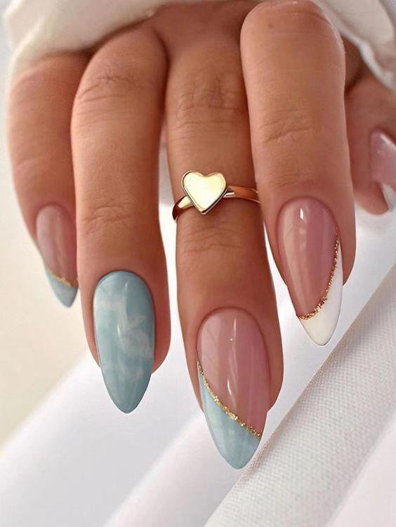 What Are Acrylic Nails, Latest Nail Designs, Nagel Tips, Smink Inspiration, Almond Nails Designs, Thanksgiving Nails, Chic Nails, Nude Nails, Blue Nails