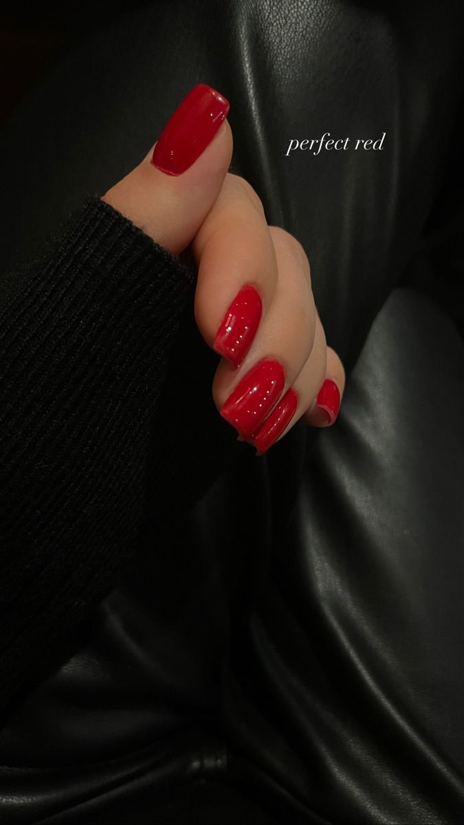 Short Red Nails, Permanente Make-up, Smink Inspiration, Casual Nails, Fire Nails, Classy Nails, Pretty Acrylic Nails, Chic Nails, Dope Nails