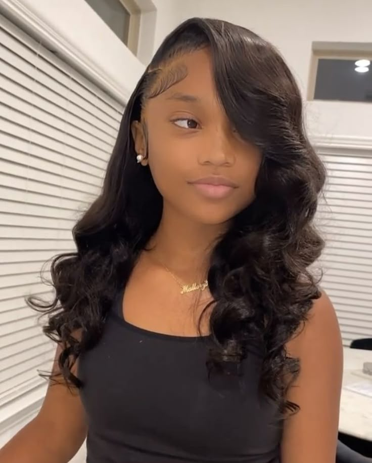 Freshman Outfits, Sleek Ponytail Hairstyles, Frontal Wig Hairstyles, Sew In Hairstyles, Birthday Hairstyles, Quick Natural Hair Styles, Quick Weave Hairstyles, Hoco Hairstyles, Quick Braided Hairstyles