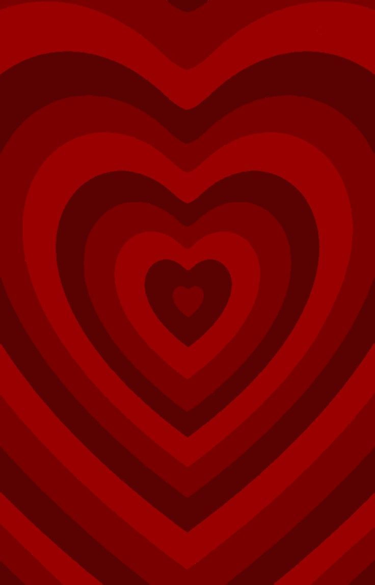 a red background with many heart shapes