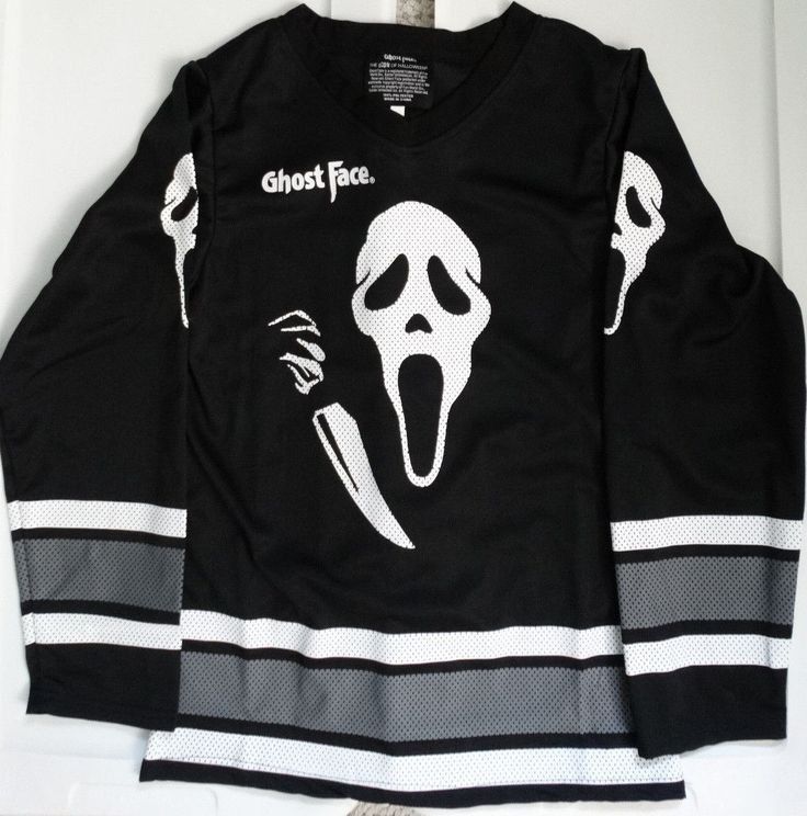 Ghost Face Jersey, Scream T Shirt, Scream Pajamas, Ghostface Clothes, Horror Movie Clothes, Scream Clothes, Ghostface Merch, Scream Merch, Horror Outfits