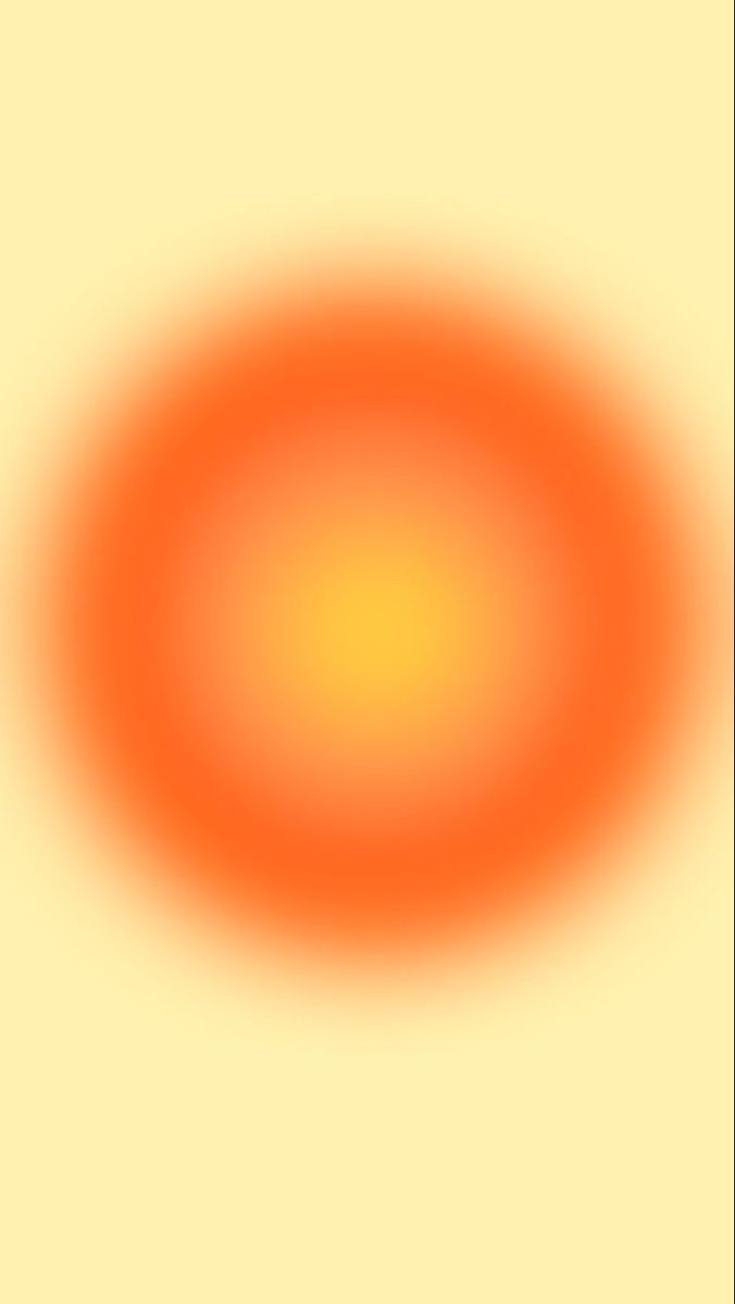 an orange and yellow circle is shown in the middle of this image, it appears to be blurry