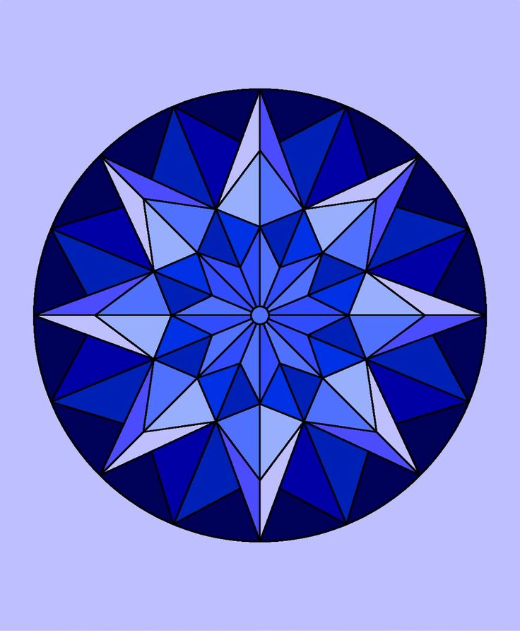 a blue diamond in the middle of a circle with no center piece on it's side