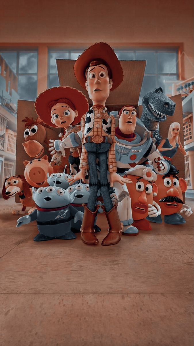 the toy story movie poster with woody and friends