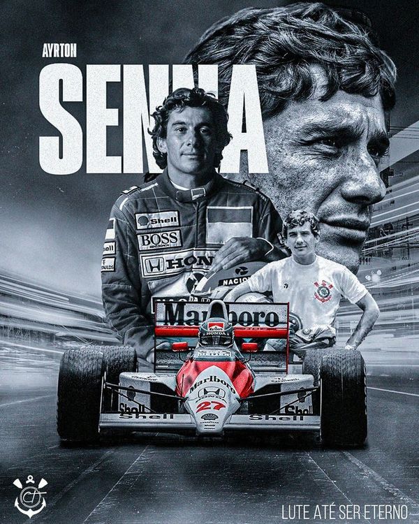 a movie poster with a man and a race car