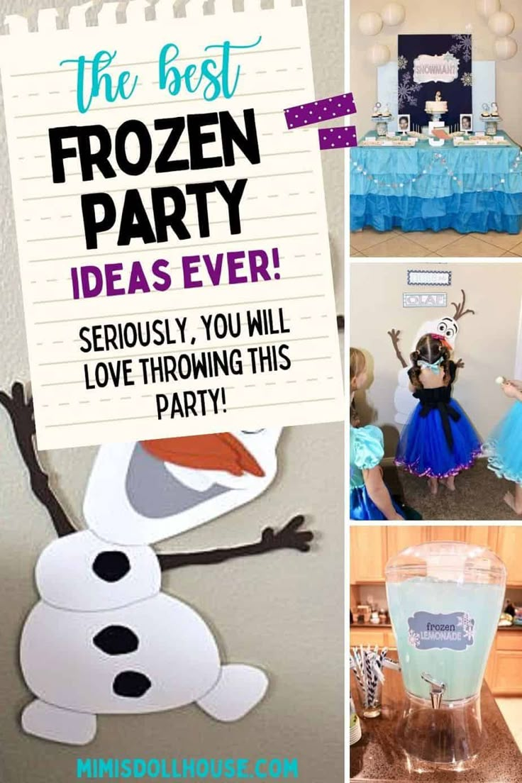 frozen party ideas for kids and adults