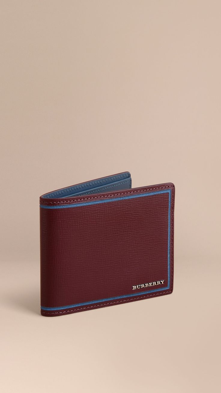 Border Detail London Leather Folding Wallet Burgundy Red | Burberry Black Nike Tech Outfit, Nike Tech Outfit Men, Tech Outfit Men, Nike Tech Outfit, Men Shoes Aesthetic, Tech Outfit, Black Nike Tech, Leather Bag Tutorial, Small Leather Accessories