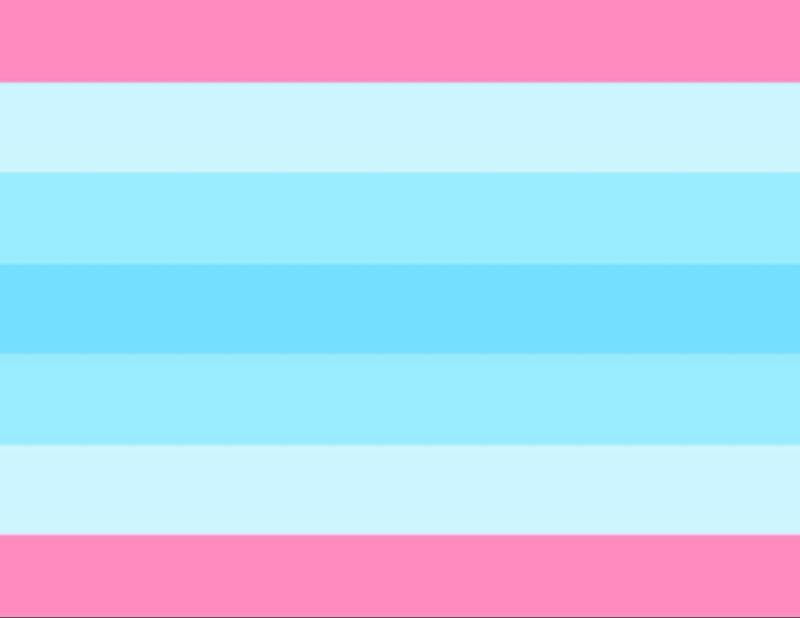 a pink and blue striped background with horizontal stripes