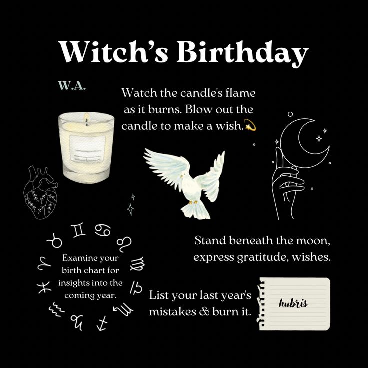 Wiccan Birthday Blessing, Birthday Magic Quotes, Birthday Manifestation Ritual, Group Rituals Witchcraft, Birthday Spells And Rituals, Witch’s Birthday, Spells To Do On Your Birthday, Witchy 21st Birthday, Pagan Birthday Rituals