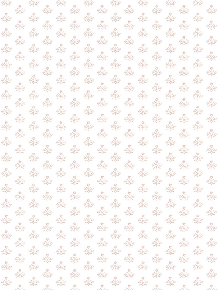 a white wallpaper pattern with small flowers on the top and bottom, in shades of pink