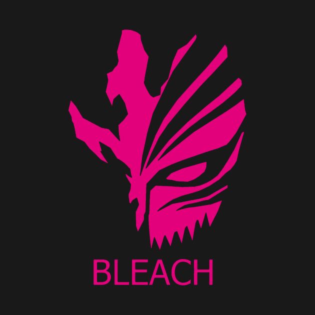 the logo for bleach is shown in white and yellow on a black background