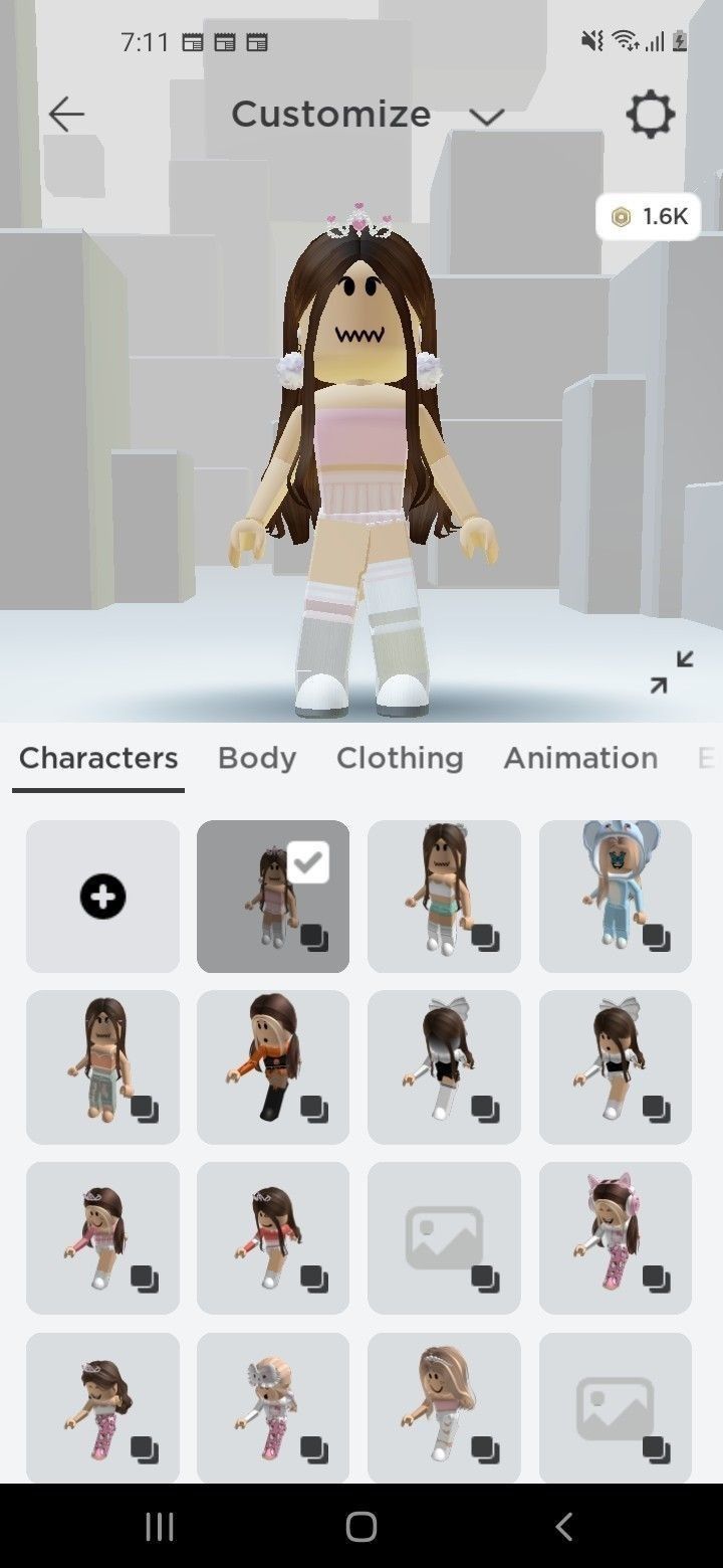 an animated character is shown on the app